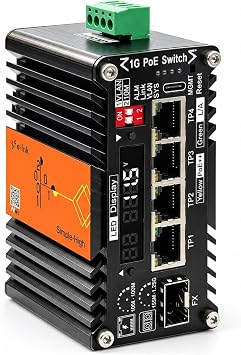4X1000M RJ45 IEEE802.3at/bt 90W + 1XSFP AI スマートマネージドPoE+スイッチ