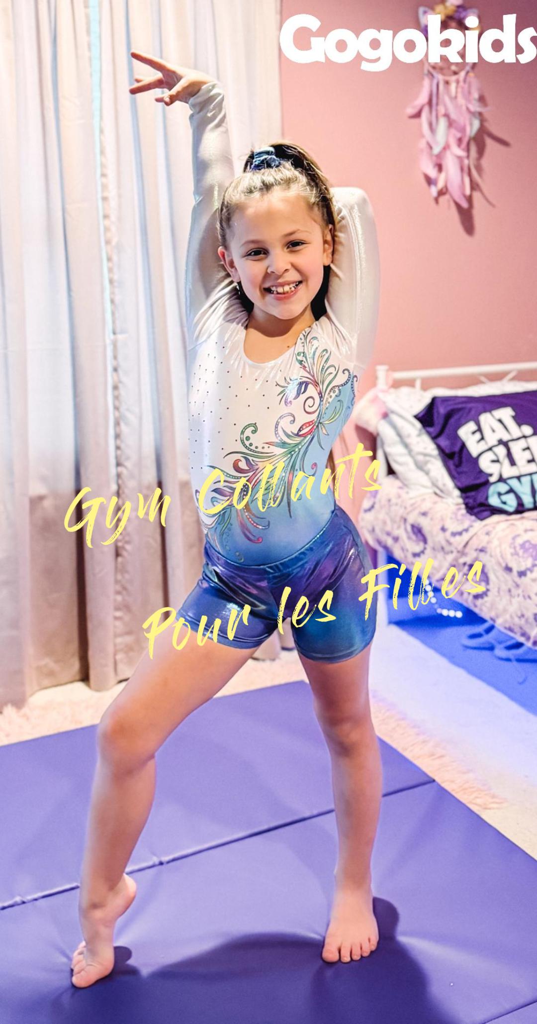 Justaucorps De Gymnastique à Manches Longues Pour Filles Et