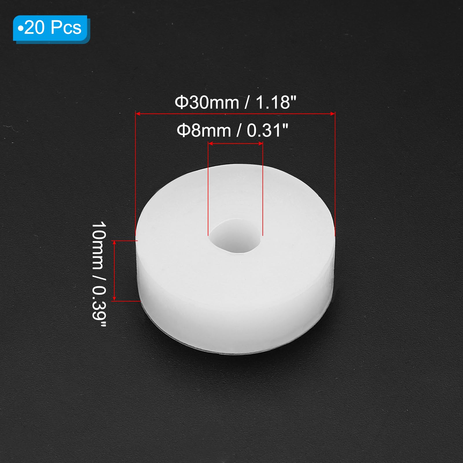 PATIKIL Silicone Rubber Flat Washer - Image 2