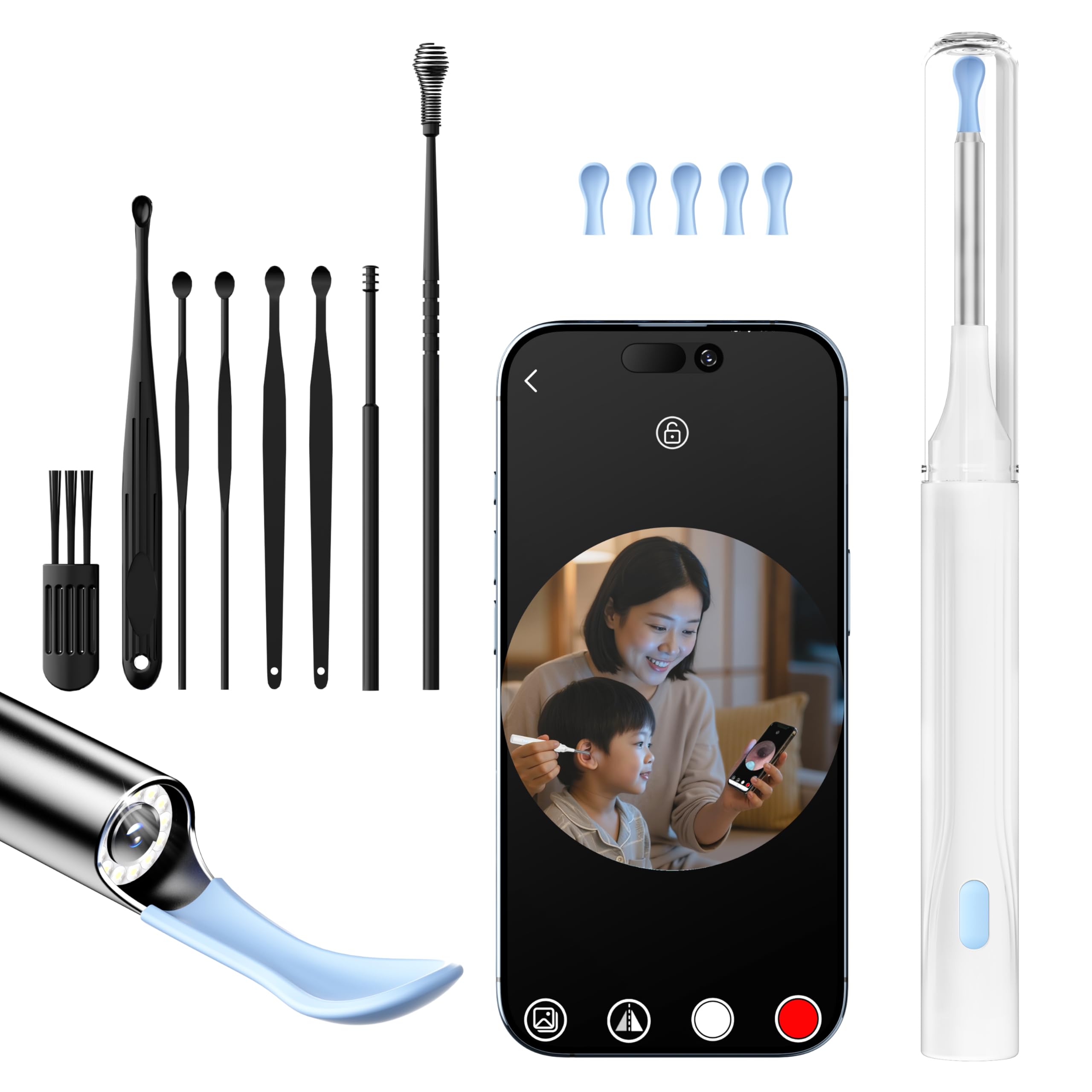 新品カメラ付耳かき2300万極細3.5mm左右反転IP67防水タイプC写真録画 Amazon.co.jp: 耳かき カメラ付き【業界新モデル AI温度制御 超高画素