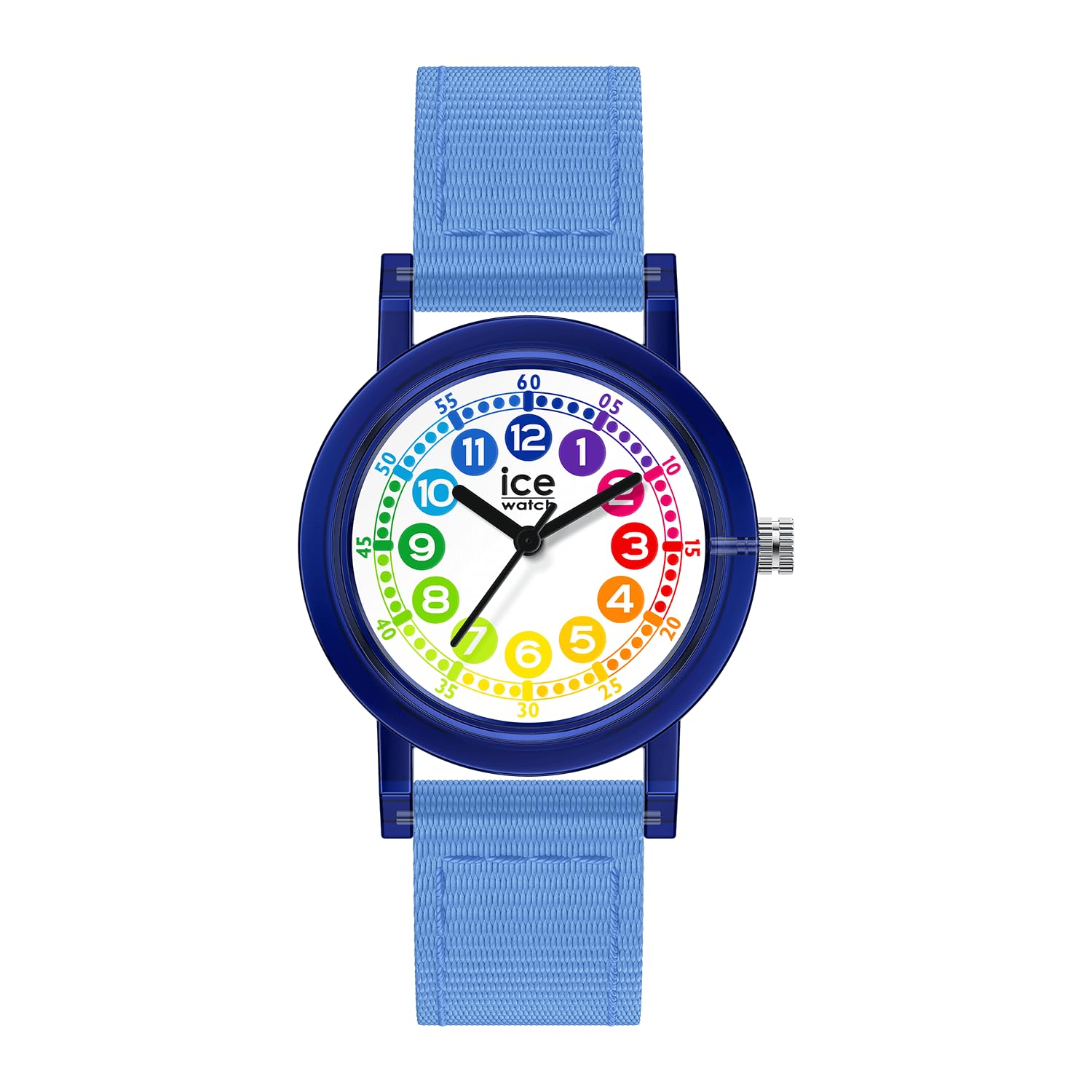 ICE-​WATCH - Ice Learning Blue Learning - Montre Bleue pour garçon avec Bracelet en Nylon - 023295 (Small)