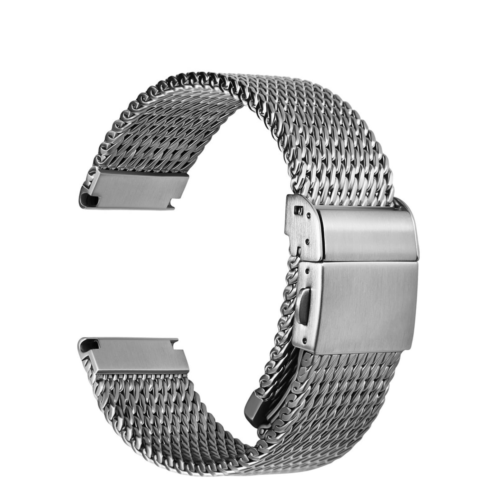 316L Edelstahl-Uhrenarmband für 20 mm, 21 mm, 22 mm Milanaise-Uhrenarmbänder