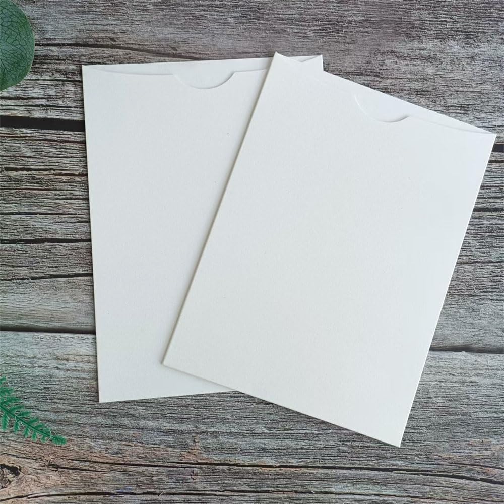 Wedding Invite Envelope 250gsm Card Stock Invitation Sleeve, Ivory Pocket Envelope 25pcs (ivory)