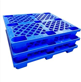 Warehouse Pad，Logistics Pallets Cargo Pallet Rounded Corners to Increase Improves Stability of The Pallet While Increasing Load-Bearing Capacity (Color : Blue, Size : 110x120cm)