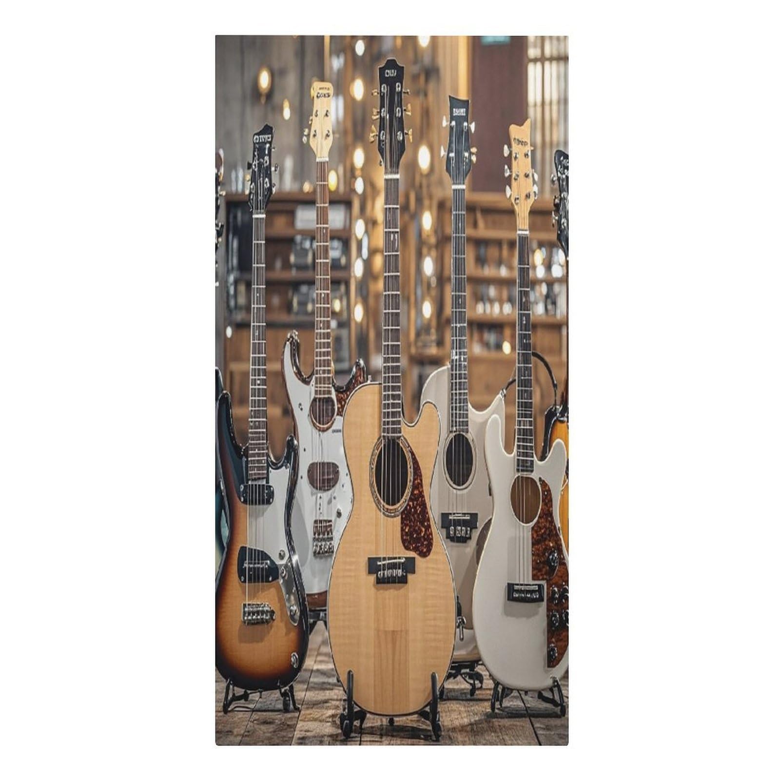 FekiLoot Guitar Bass Music Musical Instruments Beach Towel Sand Free Quick Dry Travel Towels Extra Large Big Pool Swim Towels Soft Absorbent Beach Blanket for Vacation Essentials Adult Gift 30" X 61"