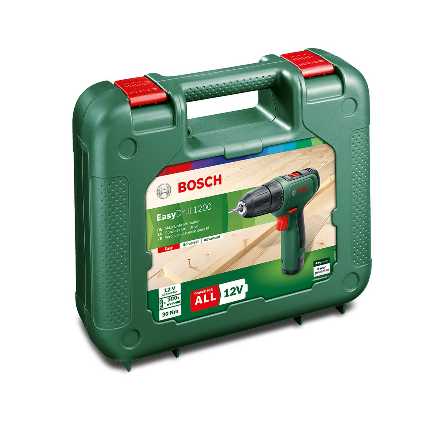 Bosch Akülü Delme/Vidalama Makinesi EasyDrill 1200(1 Adet Akü, 12 Volt Sistem, Takım Çantası İçinde)