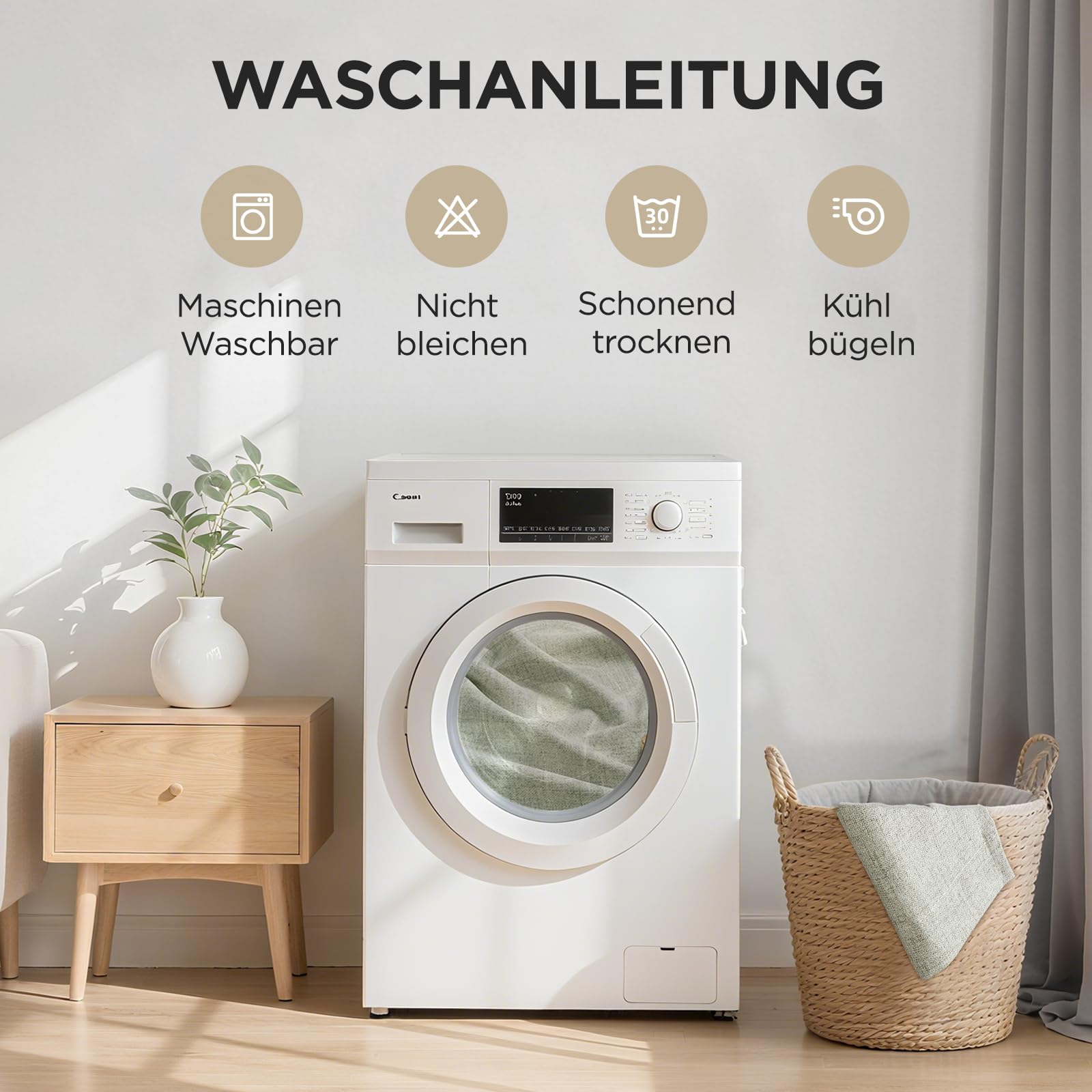 Joydeco Blickdicht Verdunkelungsvorhang Kräuselband Thermovorhang Gardine – Ansicht 11