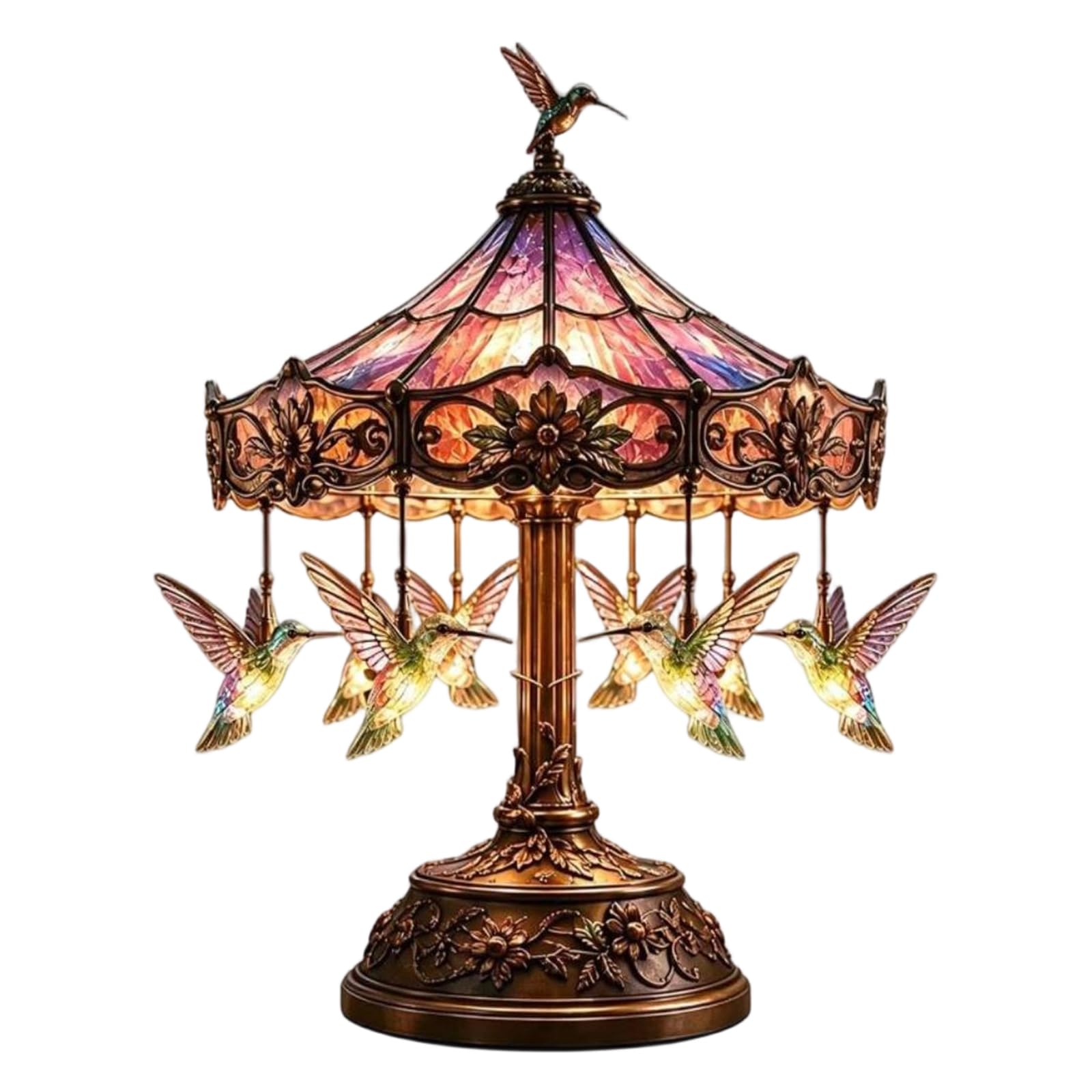 Halloween Spooky Stained Glass Lamps for Bedroom Bedside and Living Room