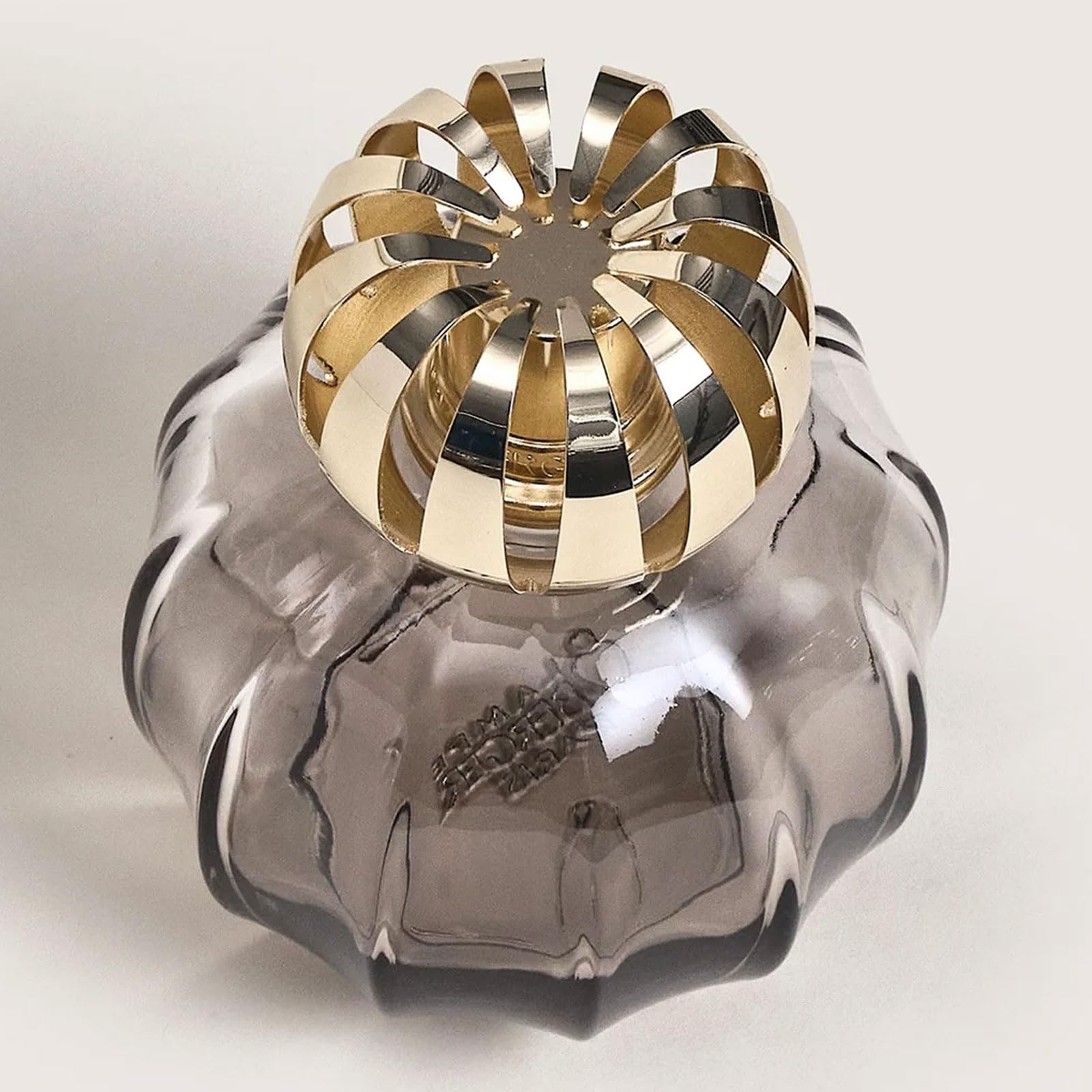 MAISON BERGER – Lampe Berger Corali Grau – Katalytische Lampe 2-in-1, die parfümiert und hilft, die Luft zu reinigen, mit Nachfüllpackung, 250 ml / 8,45 fl oz Samt des Orients – lackiertes Glas