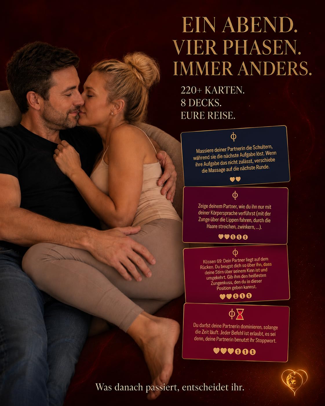 Mehr Nähe, Sex & Leidenschaft: Das Premium Brettspiel für Paare mit 4 Sextoys & 220+ Karten | LIEBESREISE ZUR Venus® Sexspiel | Paargeschenk für Date Night, Jahrestag & Hochzeitstag | Liebesspiel