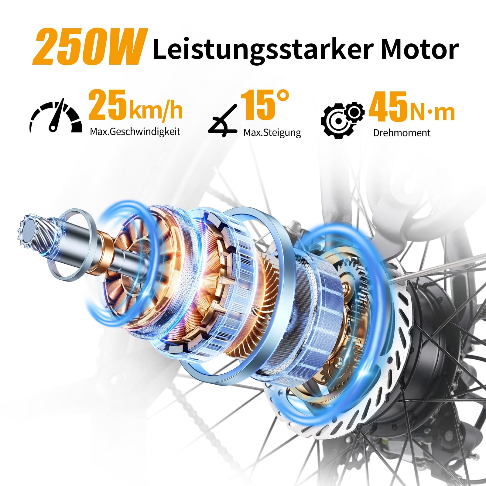 ttgo 28 Zoll E-Bike für Damen & Herren, 250W Heckmotor 36V 20Ah Herausnehmbarem Akku, 7-Gang 25 km/h, 90-110 km Reichweite, City E-Bike für Alltag & Stadtverkehr, HZ-28ST