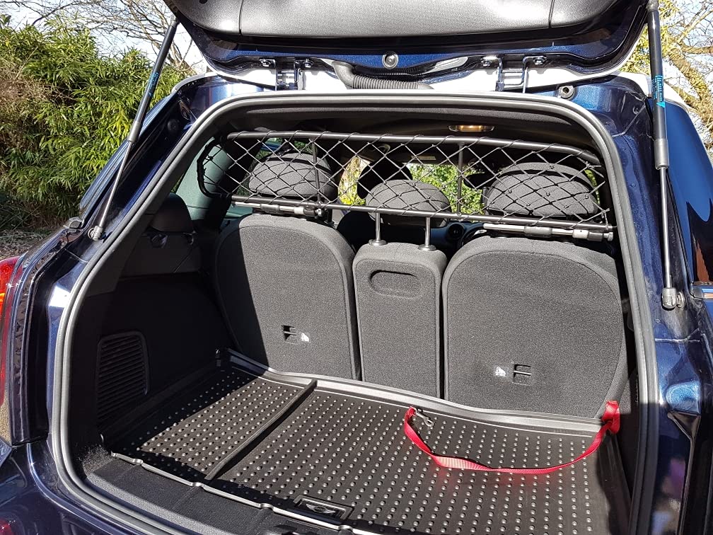ERGOTECH Divisorio Griglia Rete Divisoria per Mini Countryman (2010-2016) RDA65-HXXS8, per Trasporto Cani e Bagagli