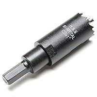 Vista 51 de Sierra perforadora de 3 1/2" (89 mm) para madera y plástico, broca de núcleo de cortador de agujeros bimetálico HSS para paneles de yeso, tableros