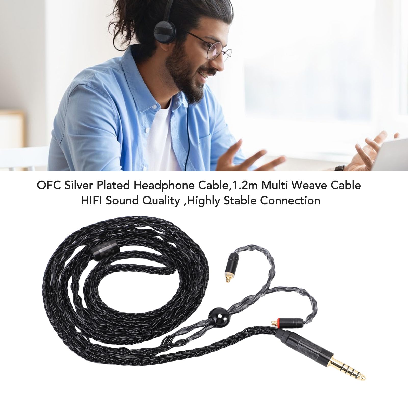 Amazon.com: GOWENIC 4.4mm Balanced Male to MMCX Cable, 16 Core