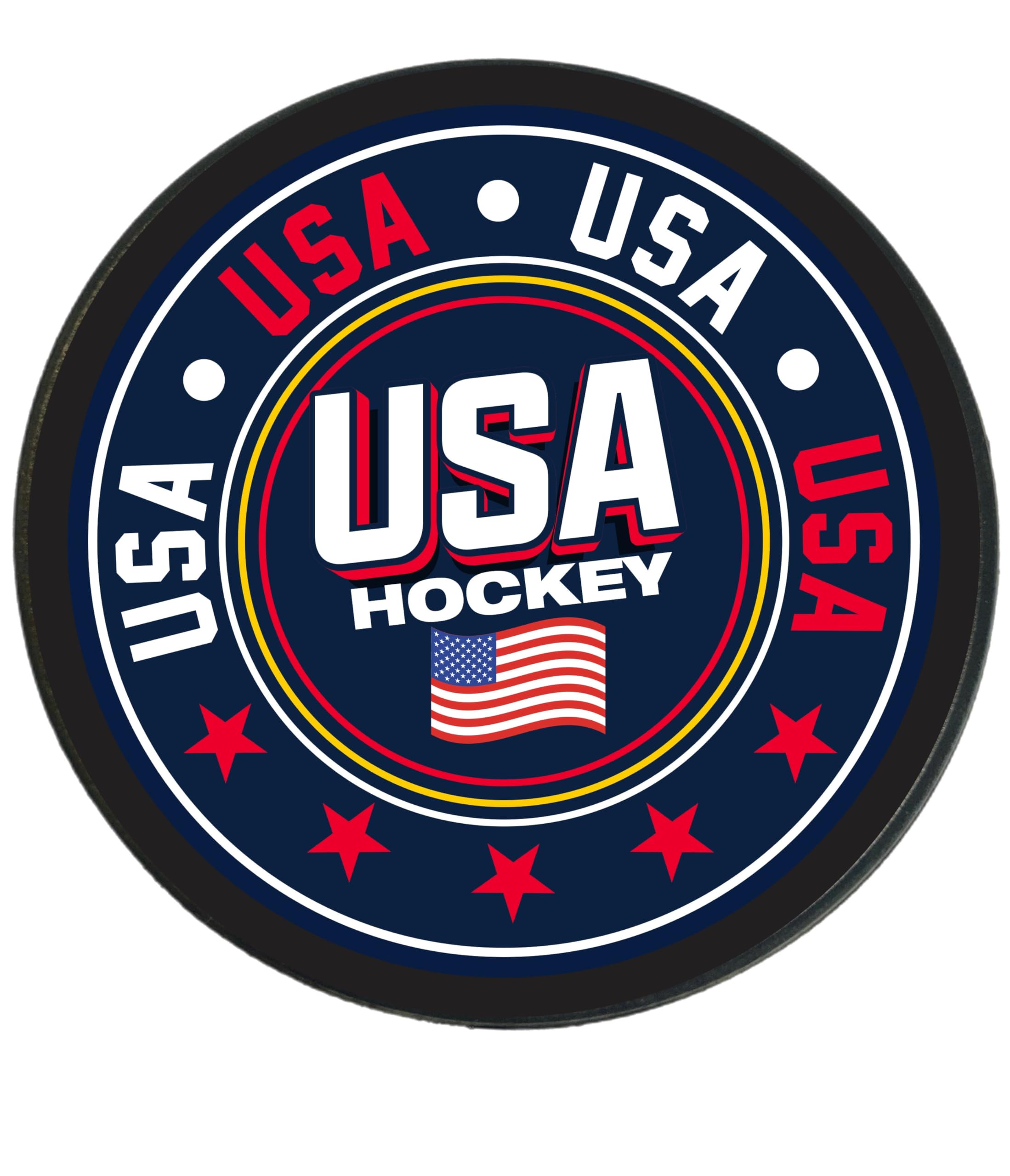 Miracle on Ice U.S. United States Hockey Puck - Collectible Memorabilia, Makes a Great Gift