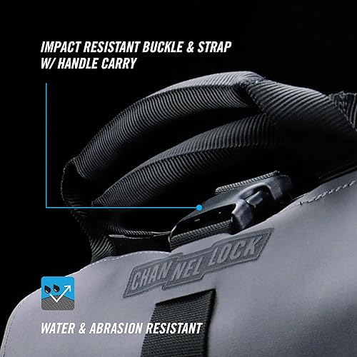 Miniatura 4 de CHANNELLOCK MTR2G PRO - Sistema modular de rollo de herramientas de 2 bolsas, bolsa de herramientas resistente al agua, tela LASERLOCK, fabricado