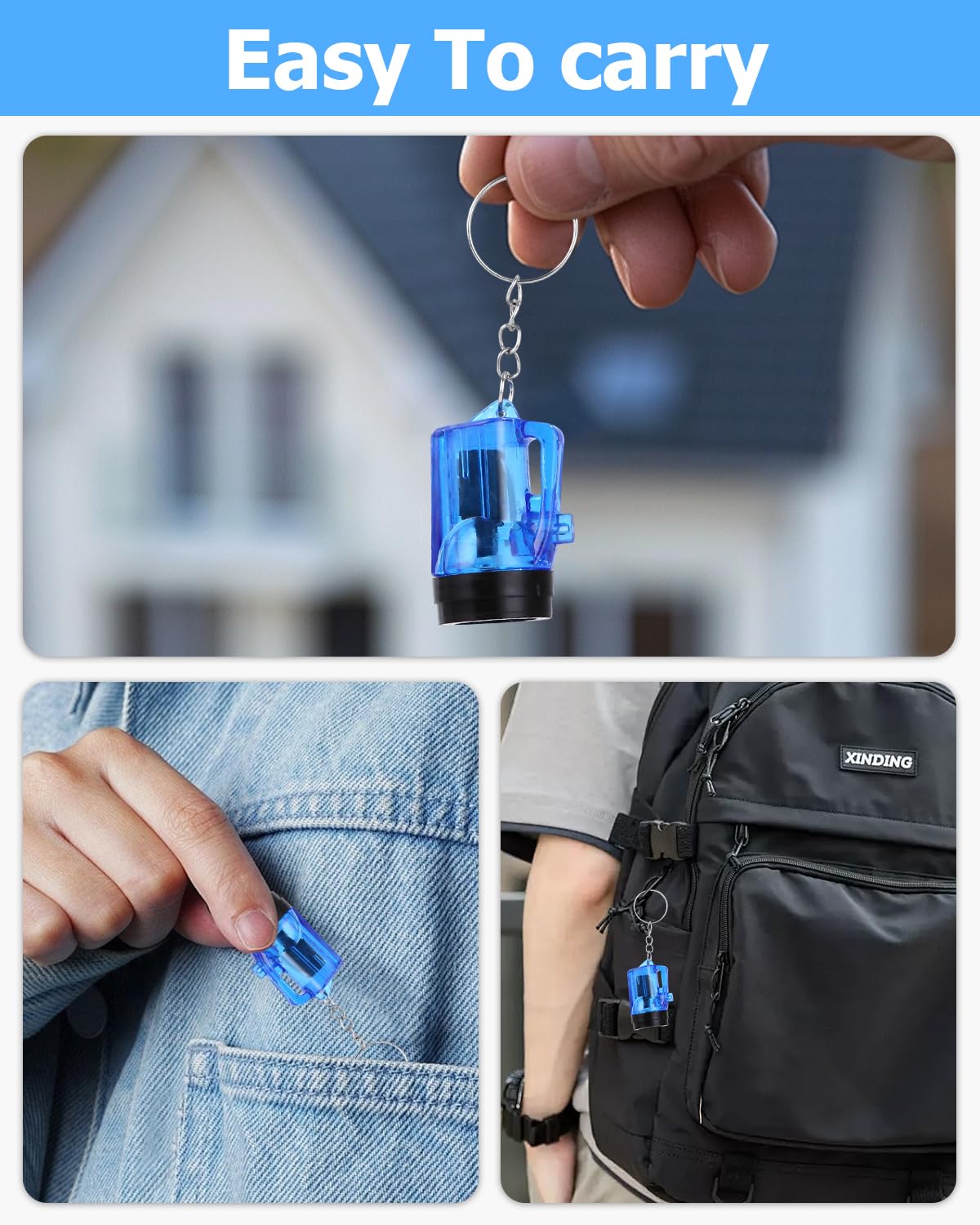 24 Pièces Mini Lampes De Poche Porte-clés Pour Enfant Mini Lampe de Poche LED 4cm Colorée pour Pochettes Surprises, Sacs de Fête, Camping Lecture Cyclisme Barbecue Fête Randonnée Voyage
