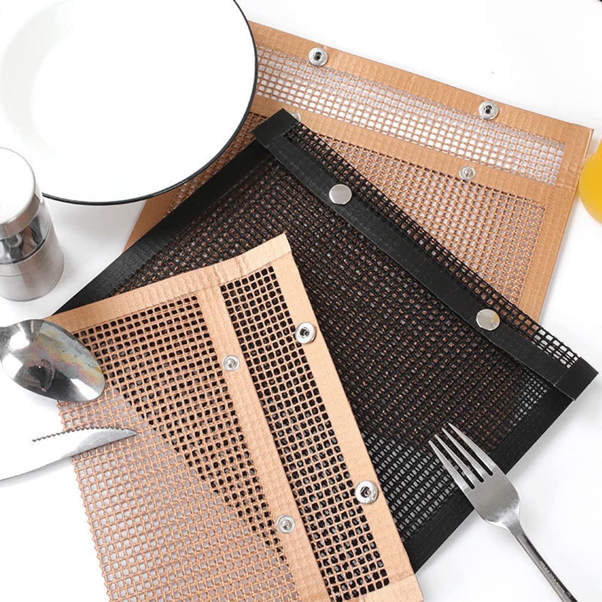 SPORTARC 2 Sacchetti Per Barbecue In Rete, 24x14 Cm, Antiaderenti, Resistenti Al Calore, Riutilizzabili, Per Griglie A Carbone/Gas/Elettriche - 3