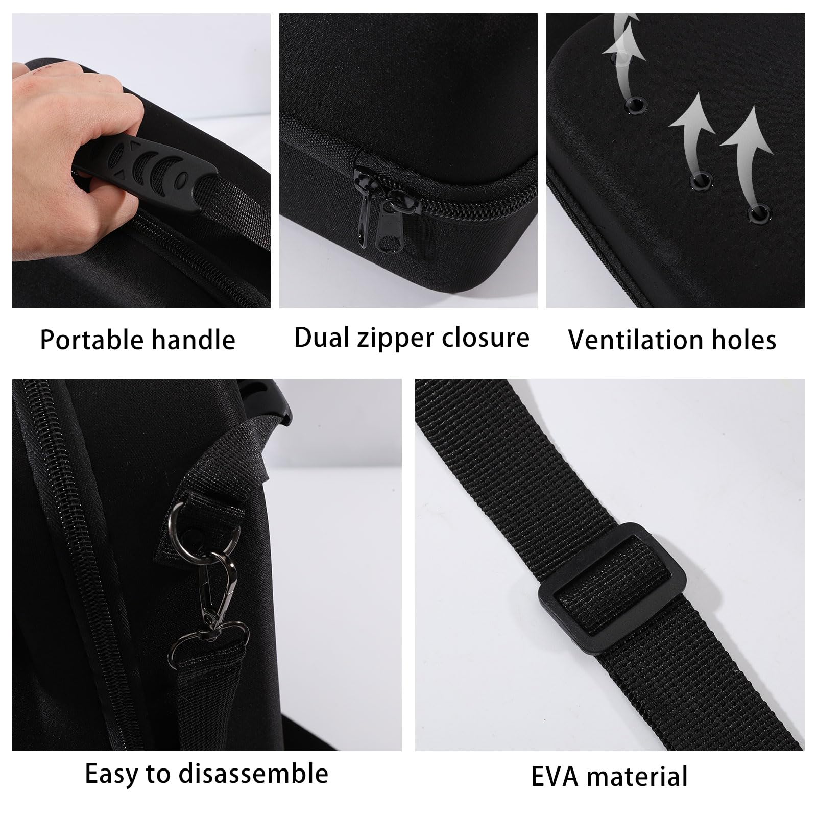 Coperchi Cappello Custodia Da Viaggio Spalla Regolabile Baseball Cap Carrier Cappello Borsa di stoccaggio per 6 Cappelli per Viaggio