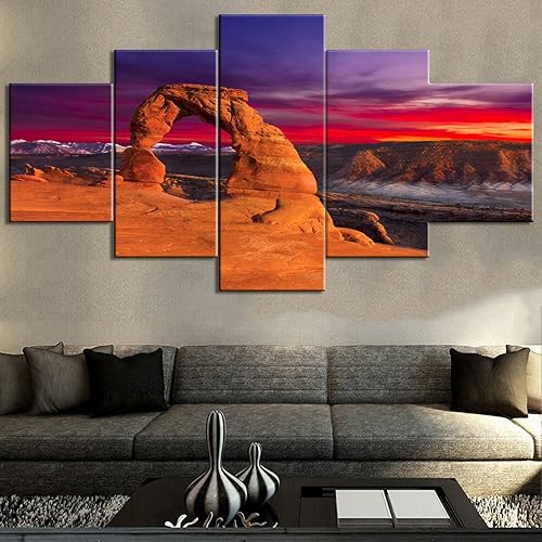 Vista 331 de Paisaje de 5 piezas pintura sobre lienzo