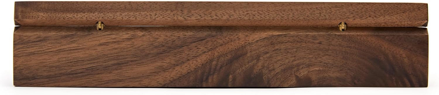 pandapark Wooden Jewelry Box with Glass Lid, Multi-Compartment Storage Display Case, Walnut Brown (Silver Walnut) - Image 7