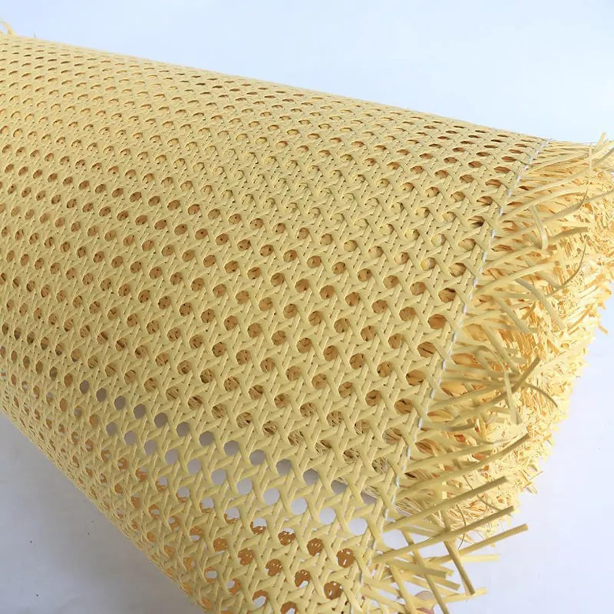 15.74in x 22.96ft Cane Webbing, Plastic Rattan Caning Material for DIY Furniture Projects, Chair Cabinet