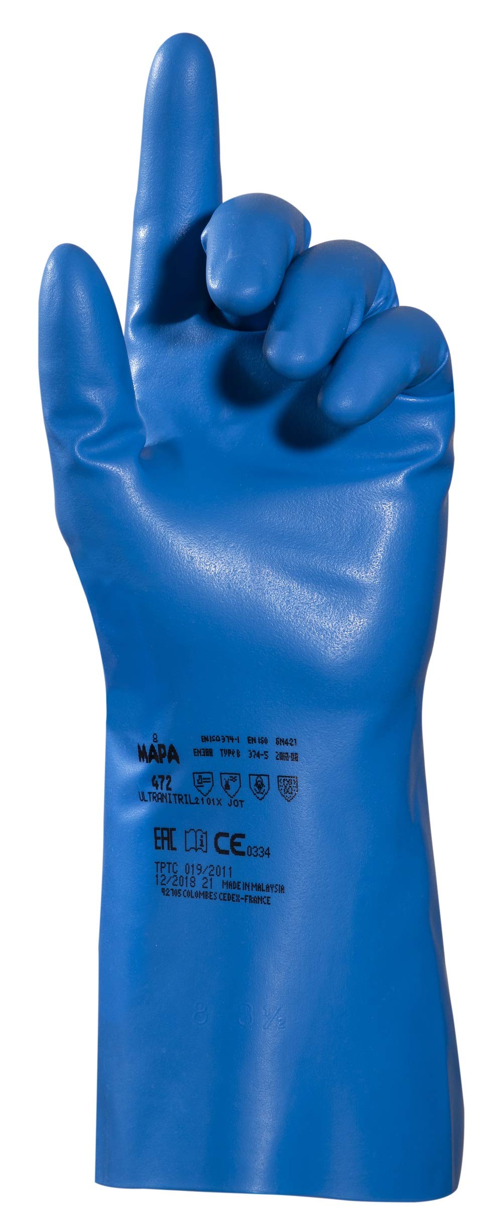 Mapa Professional OPTINIT-472 - Guanti protettivi, 2 pz, colore: Blu, 6, Blu, 1