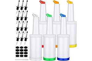 Ruisita 6 Pack Container Bar Bottles