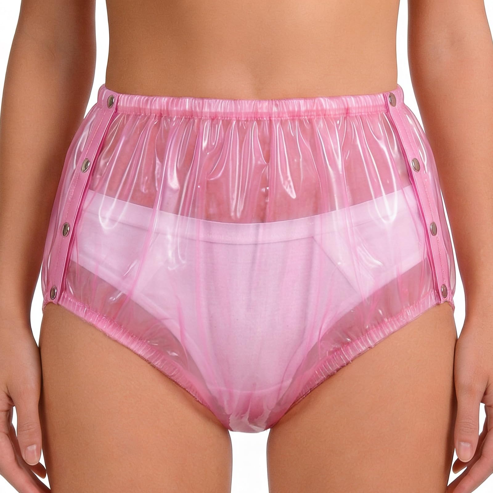 Culotte imperméable adulte lavable réutilisable housse couche rose S - 7