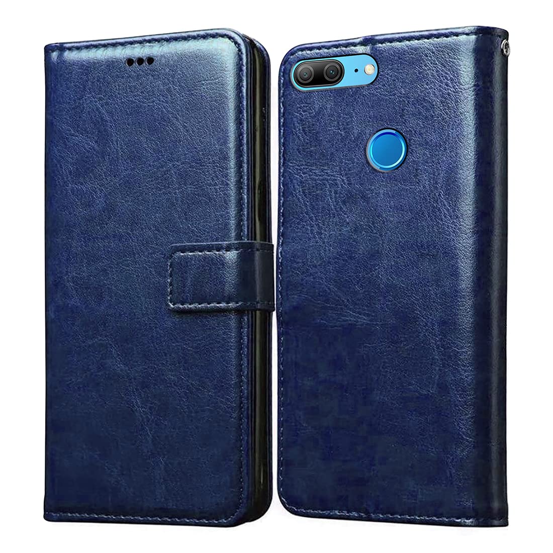 Casotec Flip Cover for Huawei Honor 9 Lite | Premium Leather Finish | Inbuilt Pockets & Stand | Flip Case for Huawei Honor 9 Lite (Blue) (B09NC4C9WD) Amazon Price History, Amazon Price Tracker