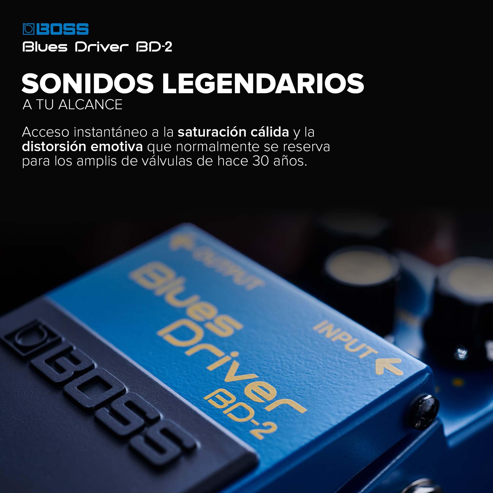 Pedal de efectos de guitarra BOSS BD-2 Blues Driver clásico