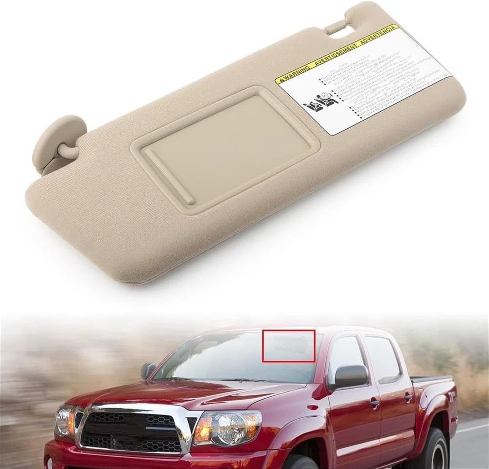 Pare-Soleil Avant de Voiture Pare-Soleil pour Avant pour Toyota pour Tacoma 2005-2012 sans éclairage