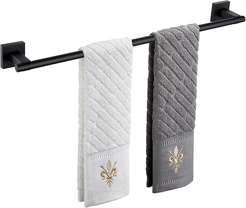 Miniatura 10 de Suyar SUS304 - Toallero de baño de acero inoxidable SUS304 de 24 pulgadas, toallero montado en la pared, cromo pulido