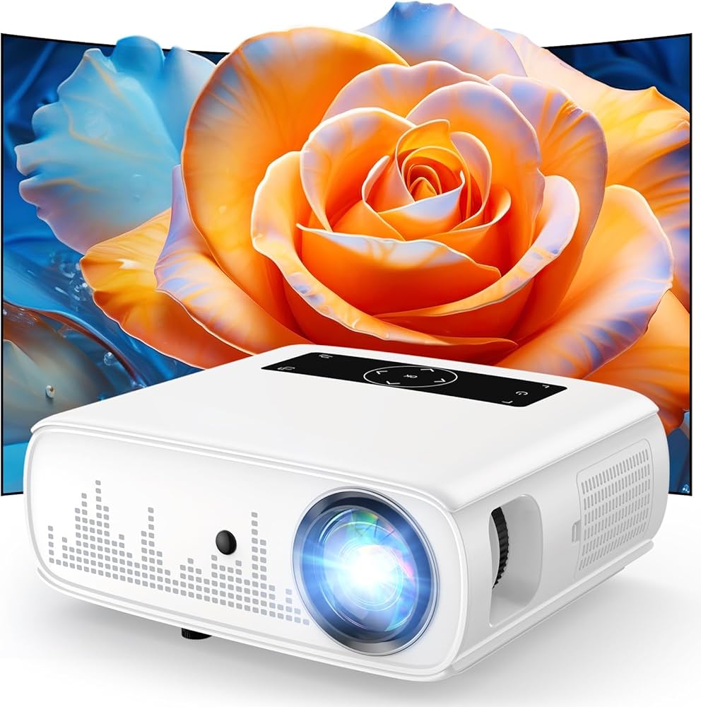 Amazon.com: GROVIEW Projector, 15000lux 490ANSI Native 1080P WiFi