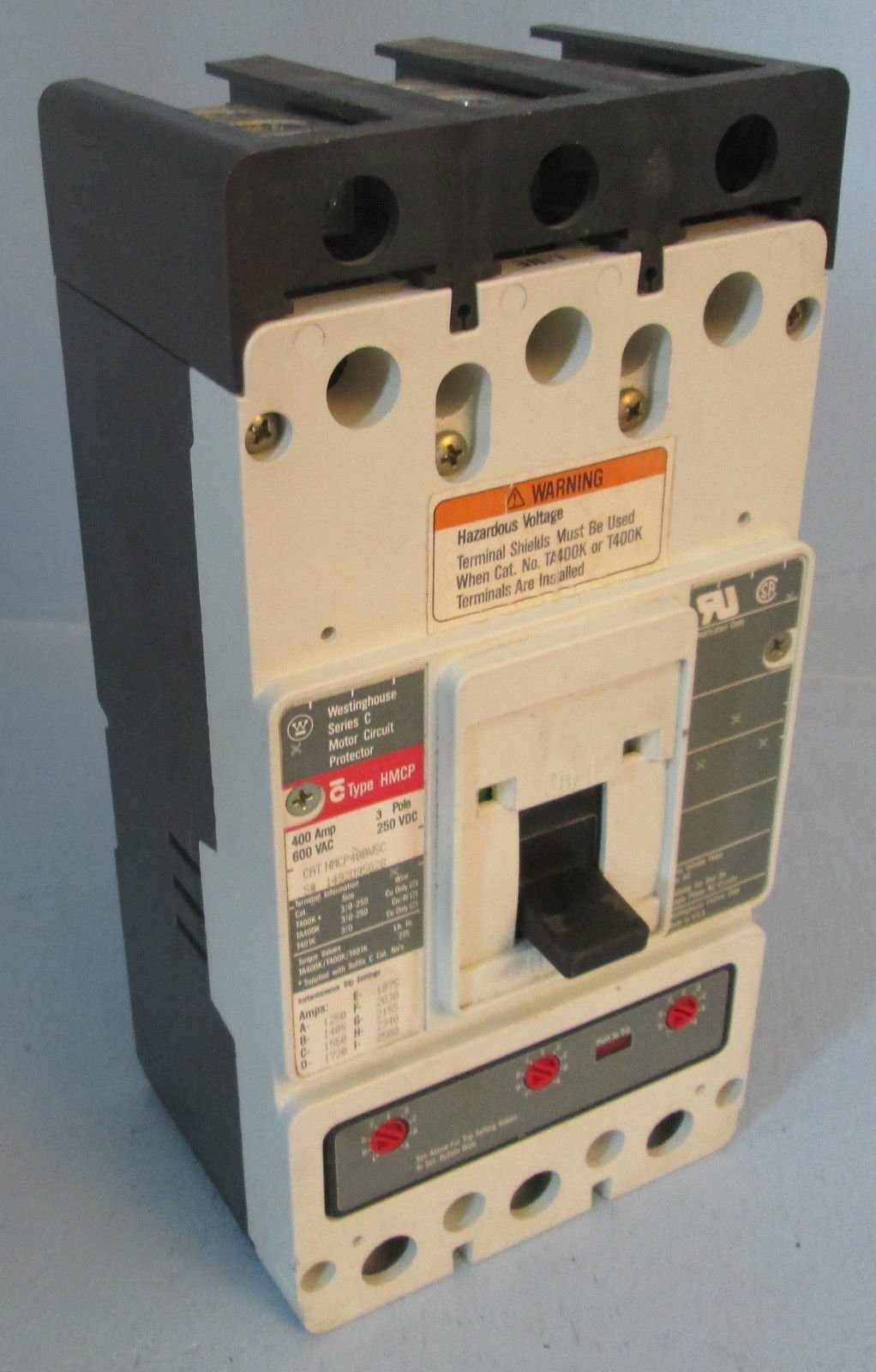 Cutler & Hammer HMCP400W5C