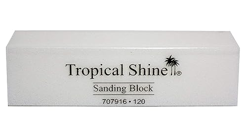 Tropical Shine Bloque de lijado blanco (grueso 120)