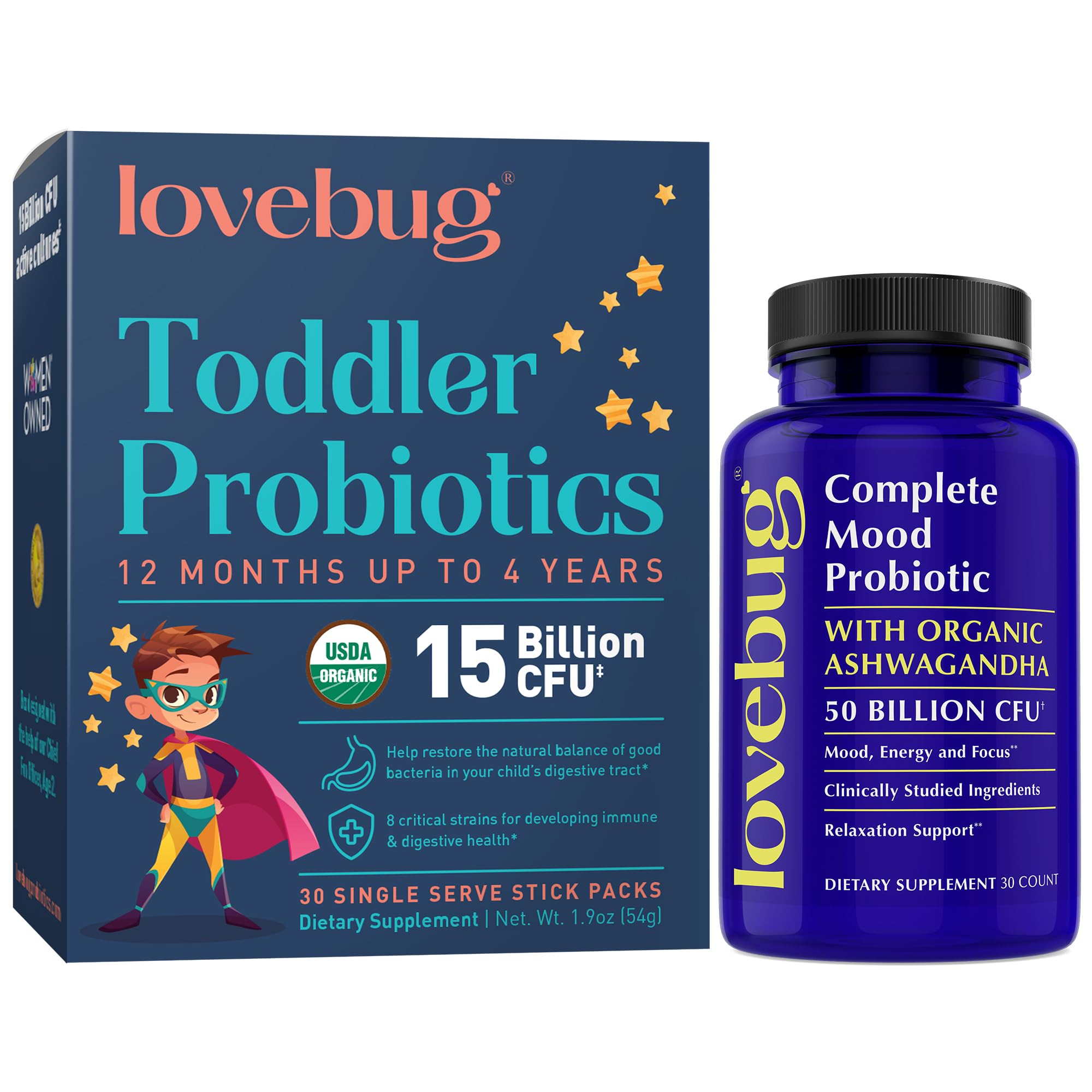 Calm Mommy and Toddler Probiotic Bundle
