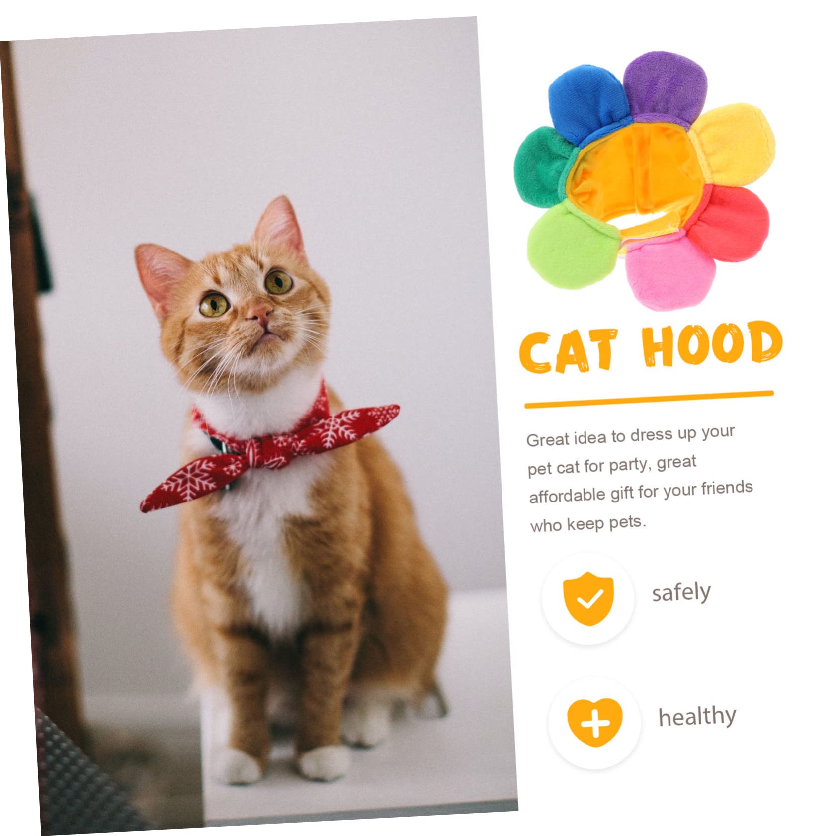 Mipcase Sombrero de Girasol para Perro o Gato Divertido y Decorativo para Fiesta para Eventos al Aire