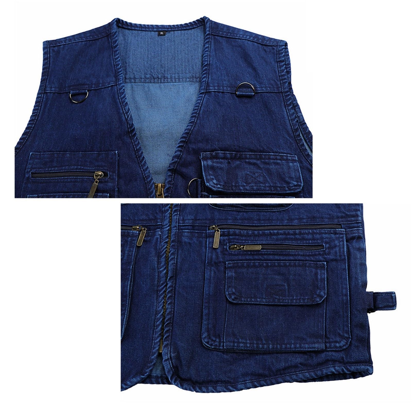 Wygwlg Gilet Casual ad Asciugatura Rapida con Tasche per Fotografia