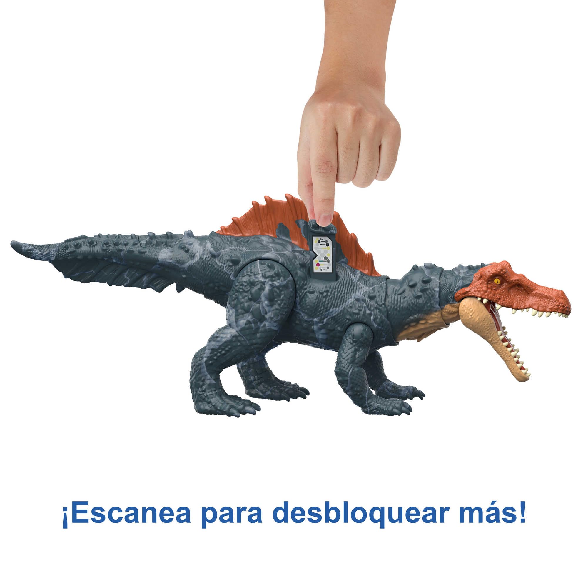 Mattel Jurassic World Dominion Massive Action Siamosaurus Dinosaurio figura de acción, juguete +4 años (HDX51)