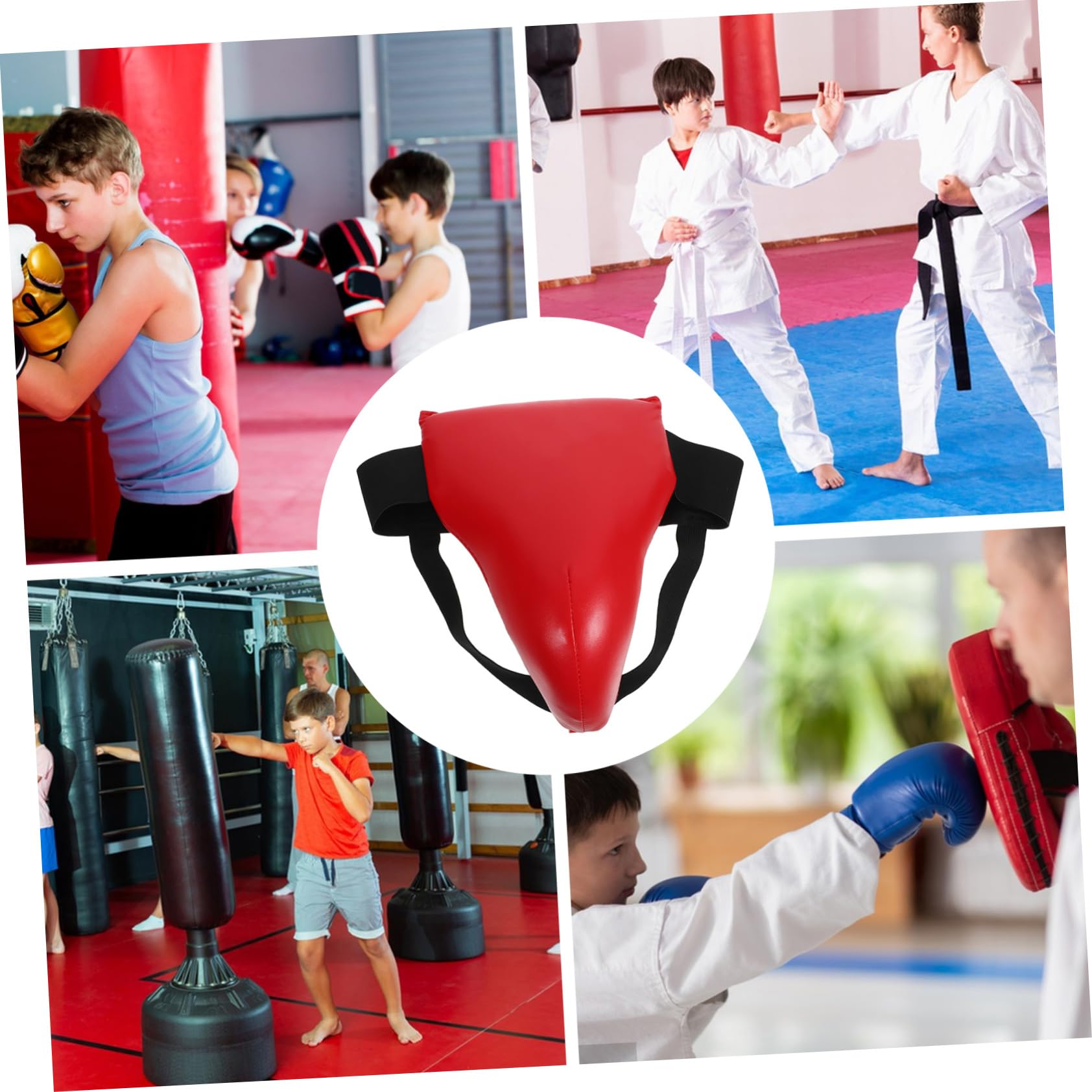 GRIRIW Breathable Groin Protector Guard Comfortable Training Crotch Protector for Boxing Taekwondo and Wear Resistant Design for Daily Exercise