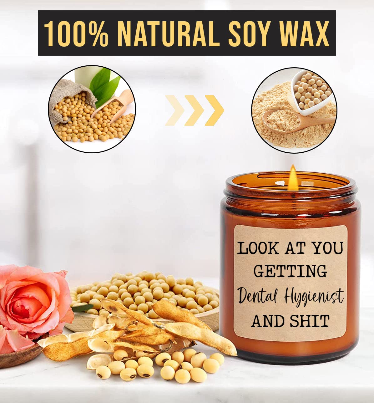 Aroma Therapy Crystal Candle (Gardenia)