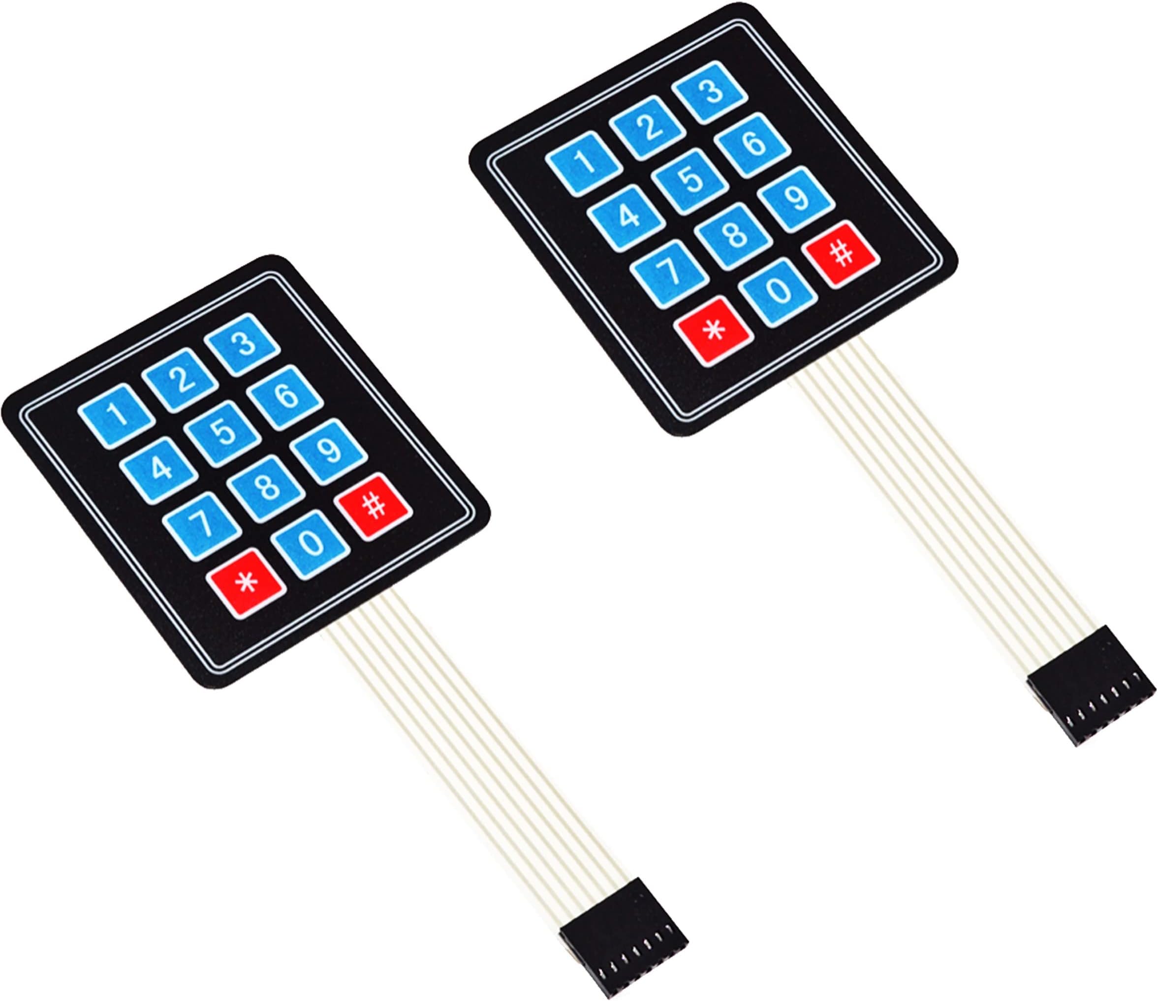 Keypad 3x4 for Arduino, ESP32, ESP8266, Raspberry Pi, 2 Pieces