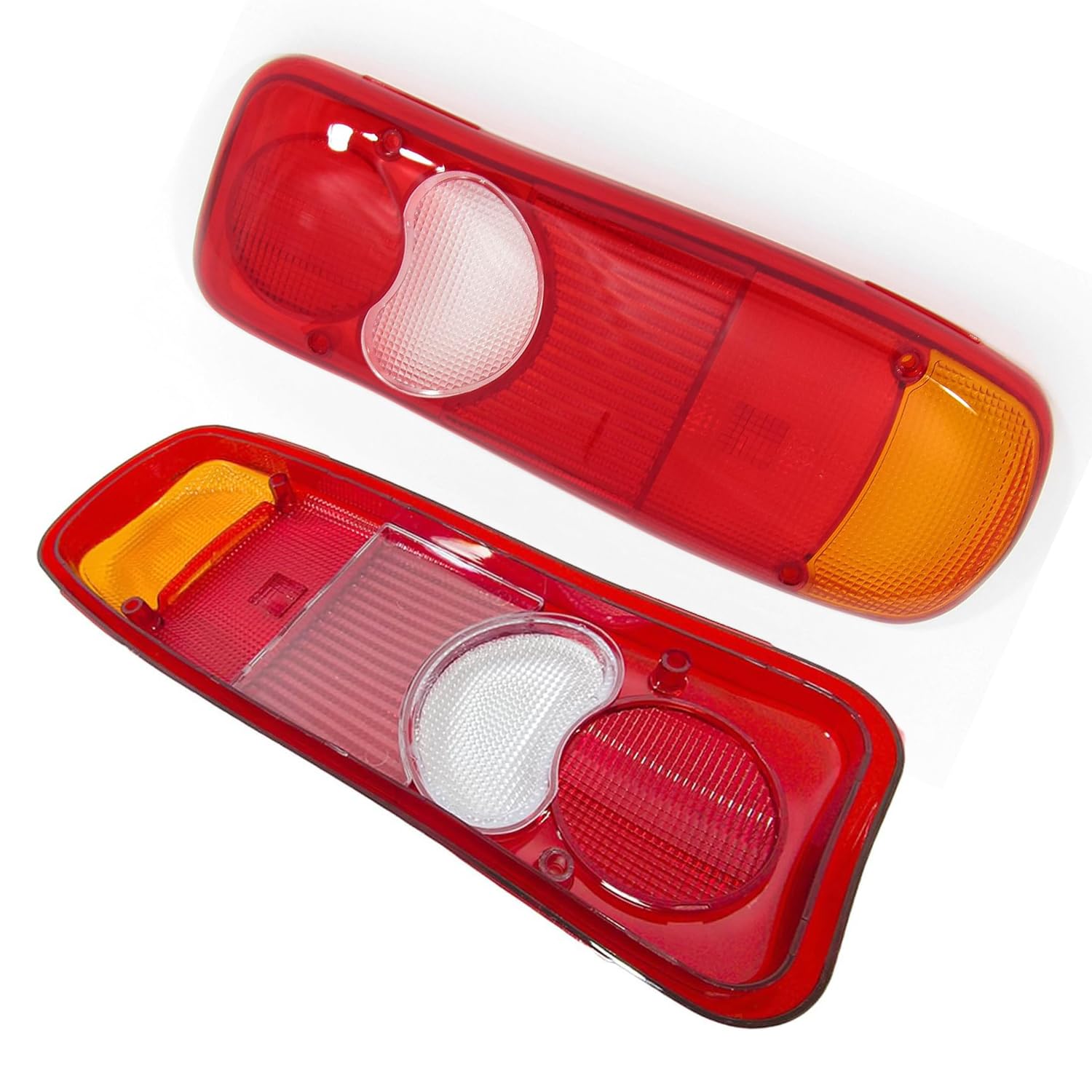Lot de 2x Cabochon de Feux Arrière Feu Arrière En Verre Compatible avec Peugeot Boxer Opel Movano Citroën Jumper Renault Master Fiat Ducato VW Transporter T5 T6 Nissan Capstar Mercedes Sprinter DAF