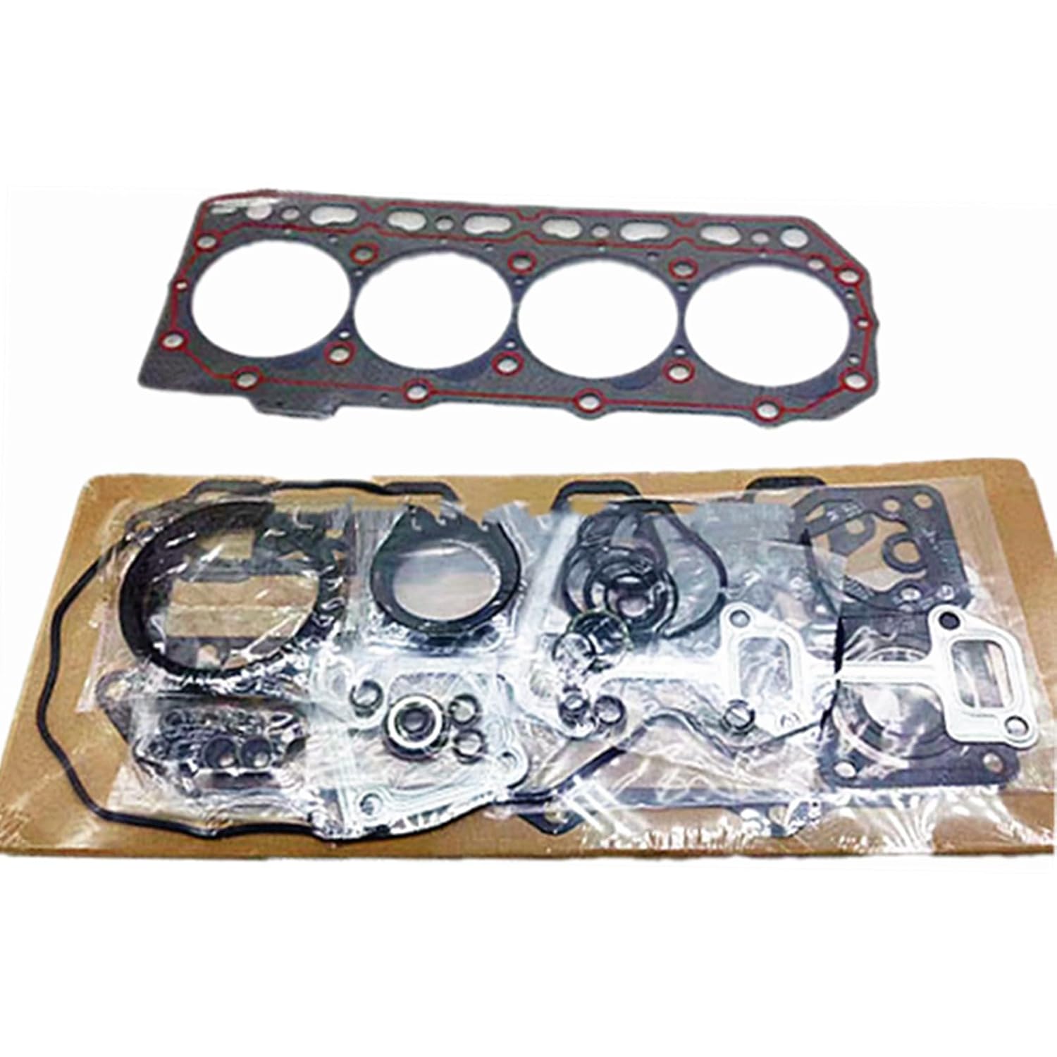 4TNV88 Engine Full Gasket Kit with Head Gasket Replacement for Yanmar 4TNV88 Engine Yanmar VIO45-5B VIO45 VIO50 Excavator