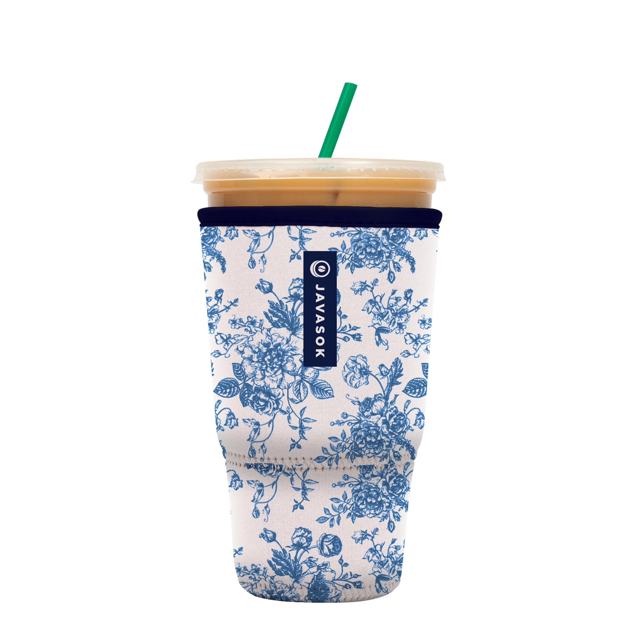 Sok It JavaSok Iced Coffee &amp; Cold Soda Insulated Neoprene Cup Sleeve (Like Fine China, XLarge: 38-42oz)