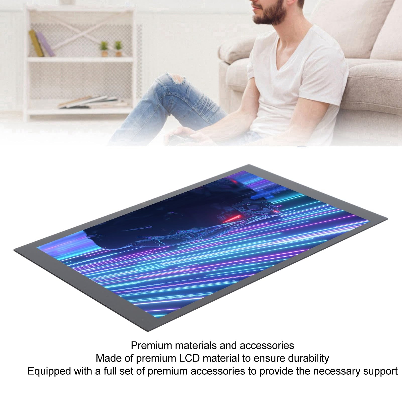 Zenithaur Anti GLARE Display a prova di impronta digitale per il ponte Steam, sostituzione touchscreen LCD da 7 pollici, touch screen ad alta definizione per l'esperienza di gioco
