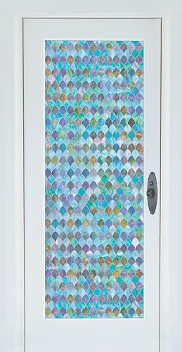 Vista 5 de Brewster PF0710 Peacock Sidelight Premium Film, Azul