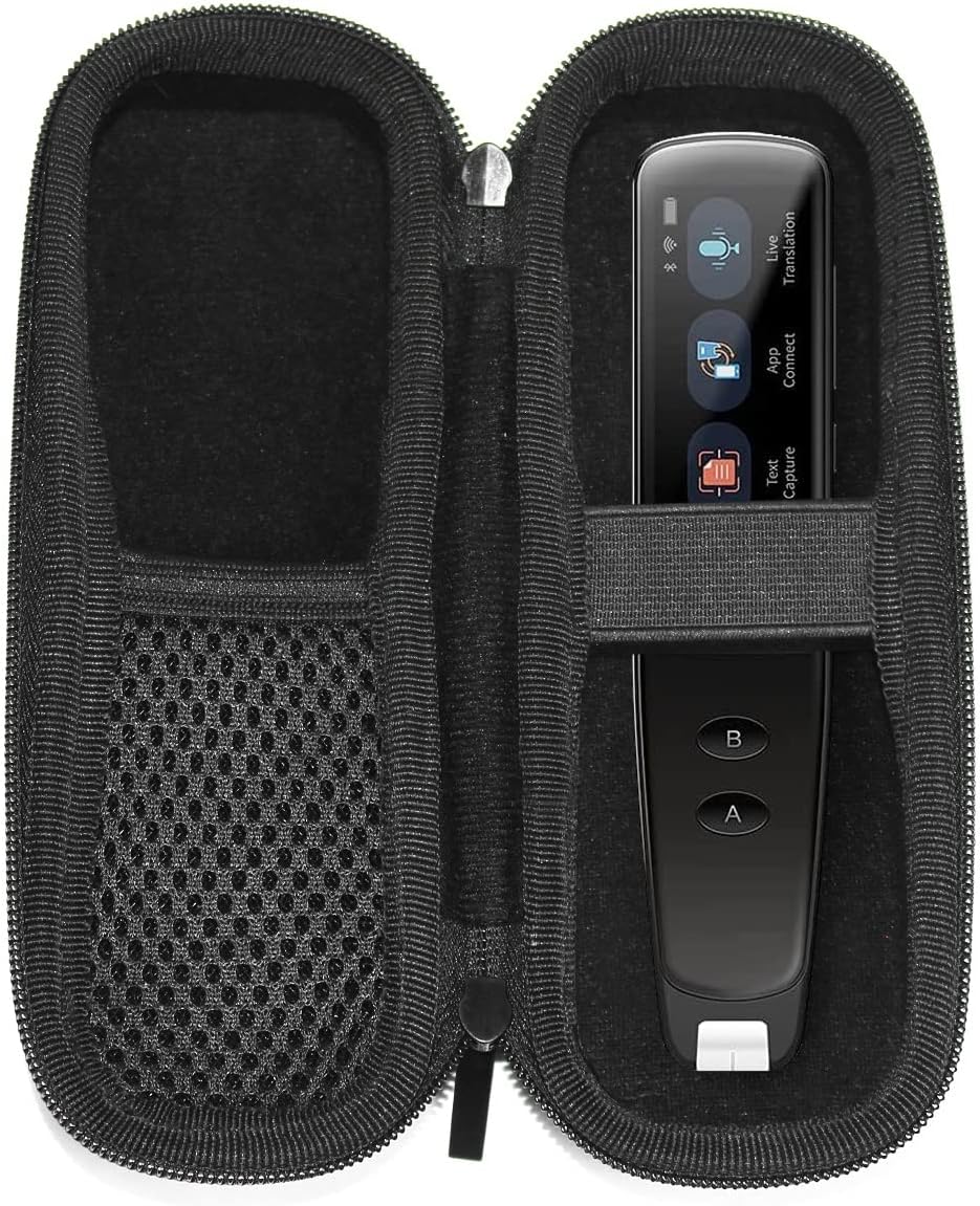 Suw Soft Travel Carrying Case Replacement for WorldPenScan Go Wireless Standalone LCD Touchscreen Digital Highlighter OCR Reading Pen Scanner（Case Only）