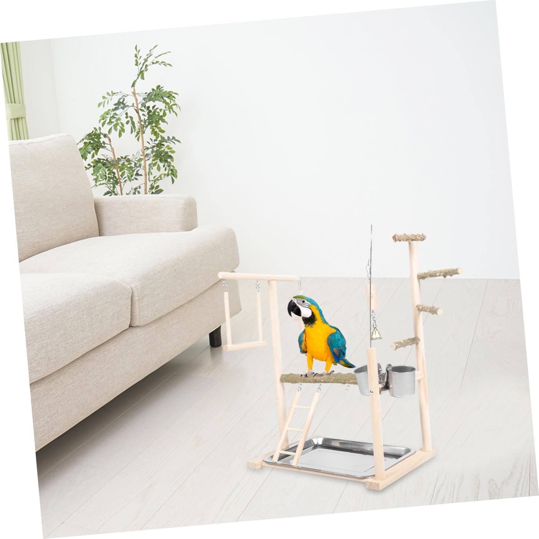 Papageien Trainingsständer mit Wellensittich Sitzständer für Vogelkäfig Vogelzubehör zur Koordinationsentwicklung und Unterhaltung